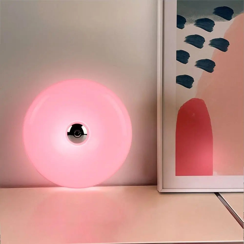 Atmosphere Decor Plastic Donut Wall Lamp Modern Energy Saving LED Ambient Light Dimmable USB Plug Desk Lamp Office
